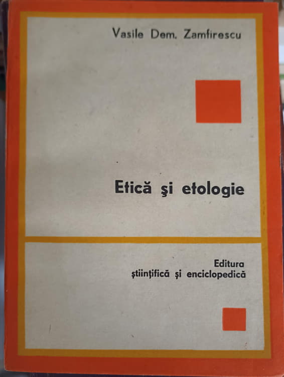 Vezi detalii pentru Etica Si Etologie