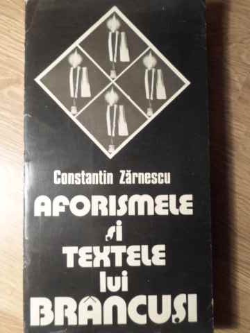 Aforismele Si Textele Lui Brancusi