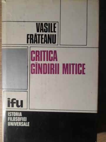 Critica Gandirii Mitice