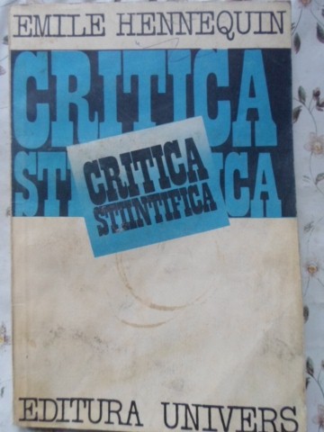 Critica Stiintifica