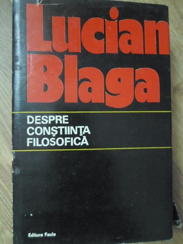 Despre Constiinta Filosofica