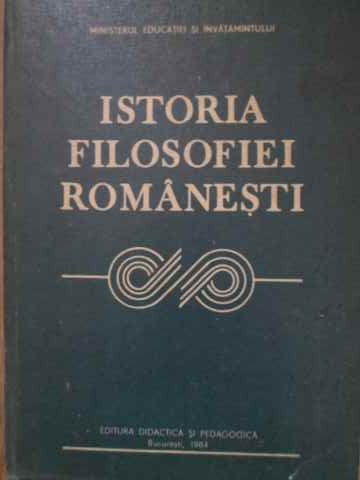 Vezi detalii pentru Istoria Filosofiei Romanesti