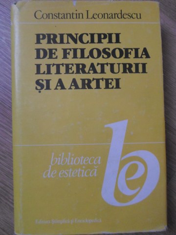 Vezi detalii pentru Principii De Filosofia Literaturii Si A Artei