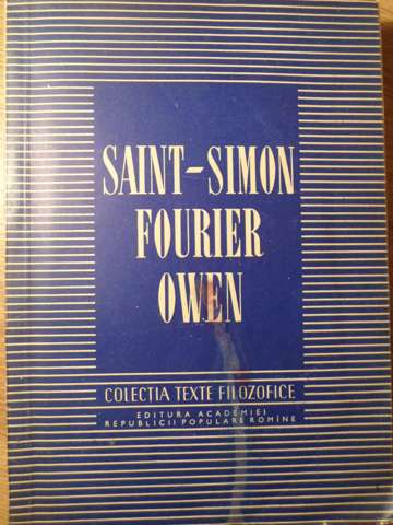 Vezi detalii pentru Saint-simon. Fourier. Owen