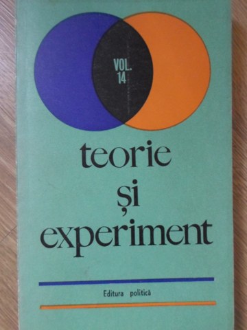 Vezi detalii pentru Teorie Si Experiment