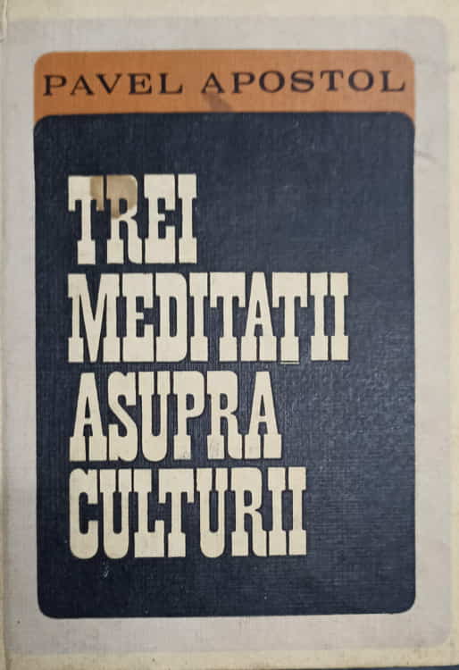 Trei Meditatii Asupra Culturii, Urmate De Cateva Incercari Filosofice