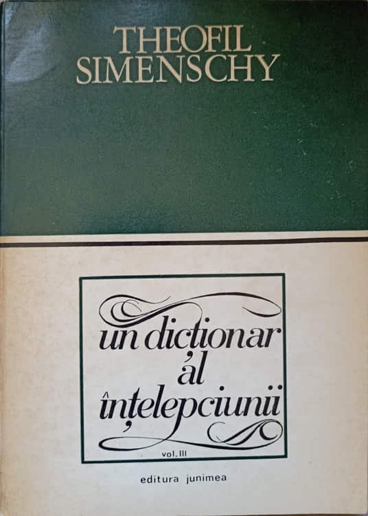 Un Dictionar Al Intelepciunii Vol.iii (3)