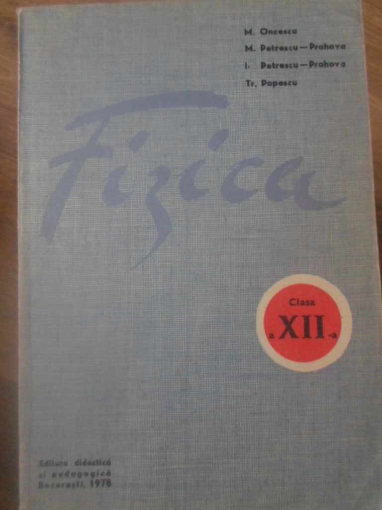 Fizica Clasa A Xii-a