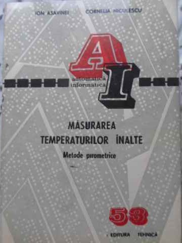 Masurarea Temperaturilor Inalte. Metode Pirometrice