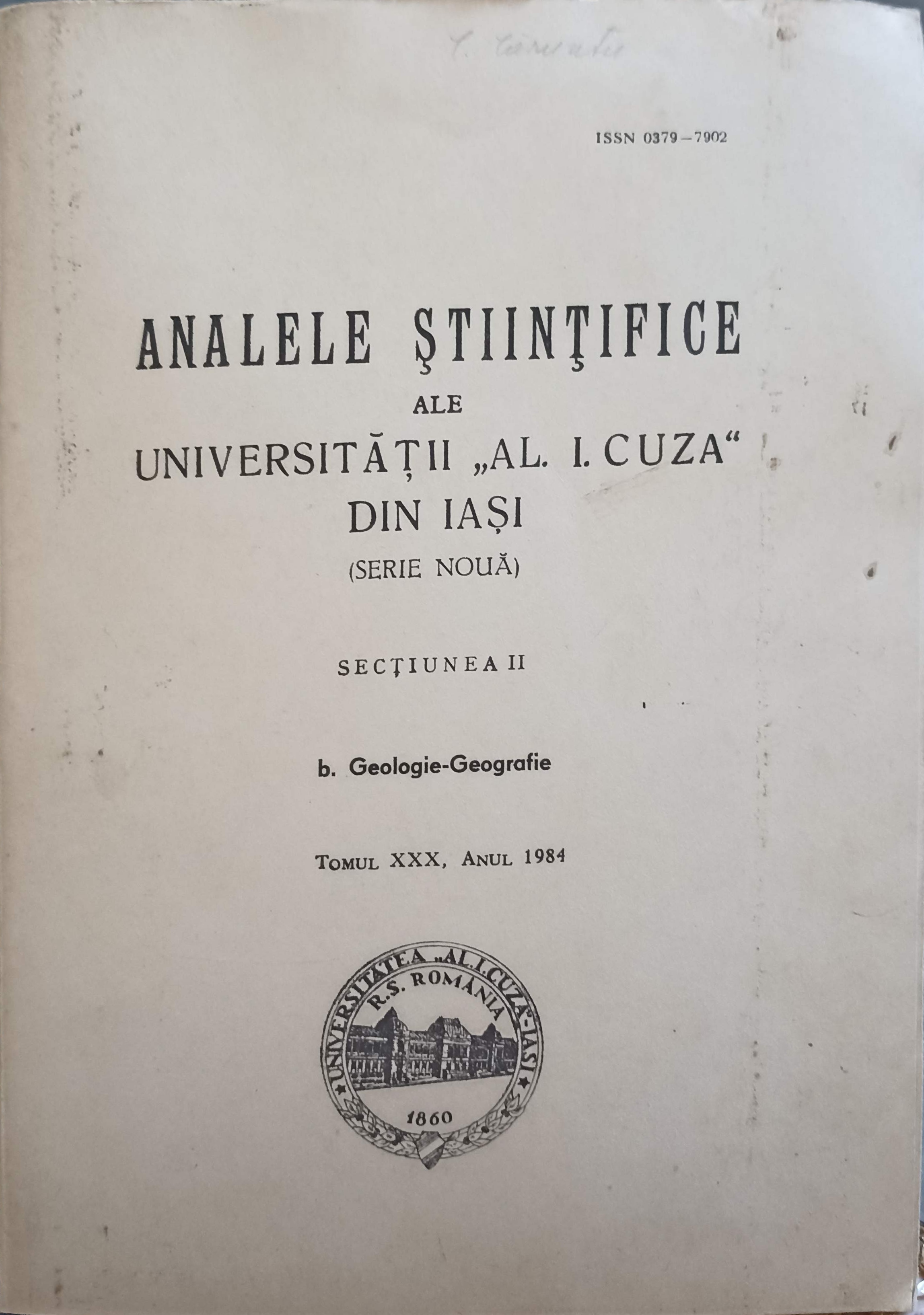 Analele Stiintifice Ale Universitatii 