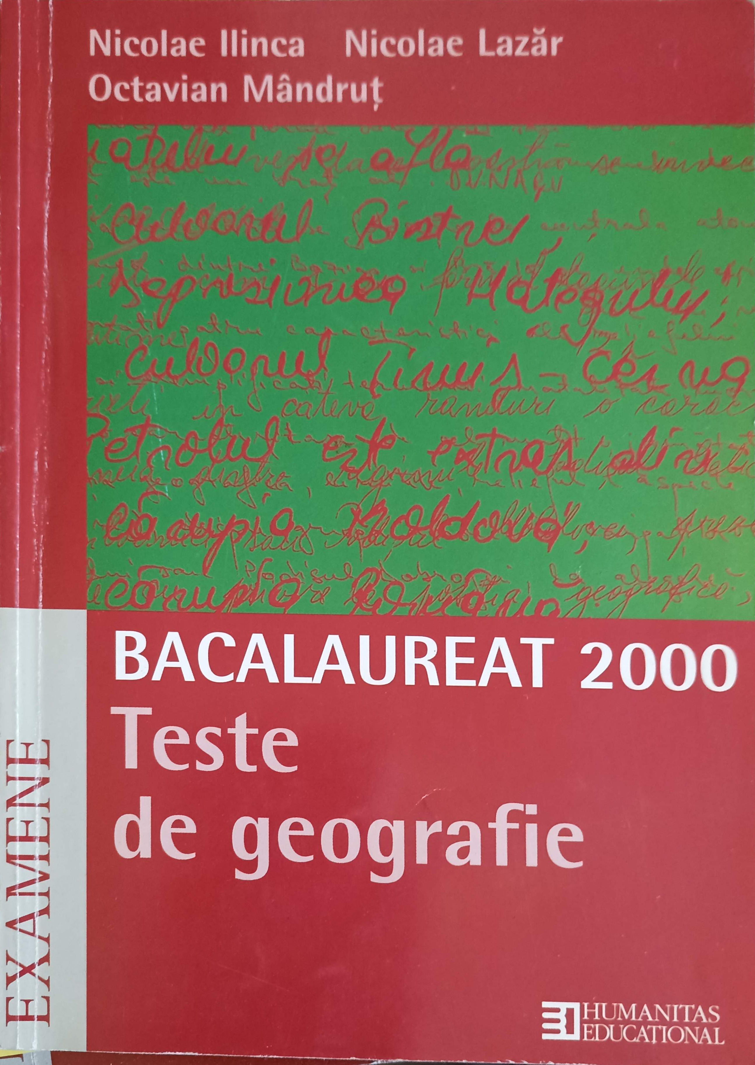 Bacalaureat 2000: Teste De Geografie