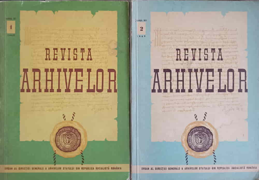 Vezi detalii pentru Revista Arhivelor Vol.1-2