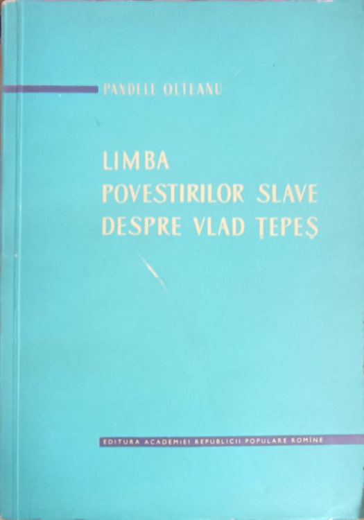 Limba Povestirilor Slave Despre Vlad Tepes