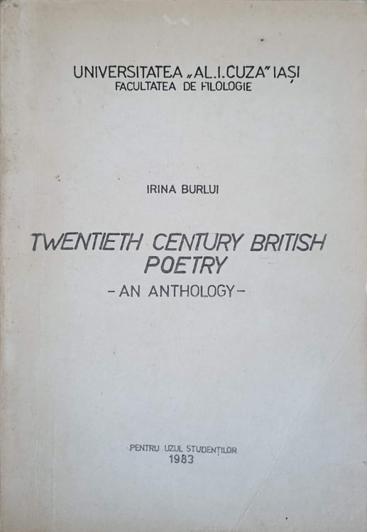 Vezi detalii pentru Twentieth Century British Poetry. An Anthology