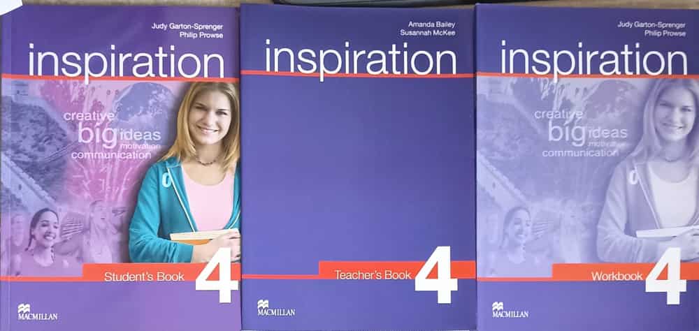Inspiration 4 vol.1-3: student's book, teacher's book, workbook
