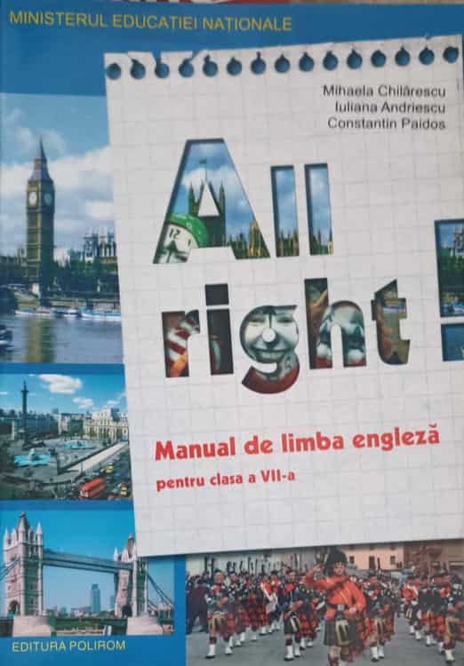 Vezi detalii pentru All Right, Manual De Limba Engleza Pentru Clasa A Vii-a