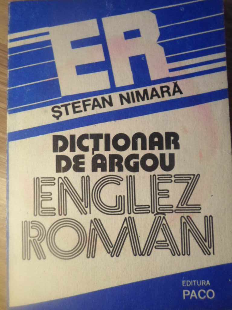 Dictionar De Argou Englez Roman