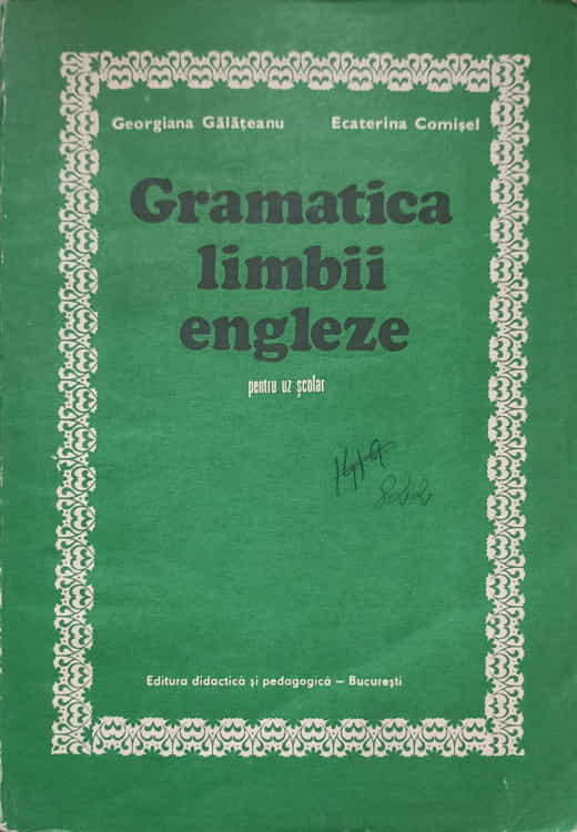 Gramatica Limbii Engleze Pentru Uz Scolar