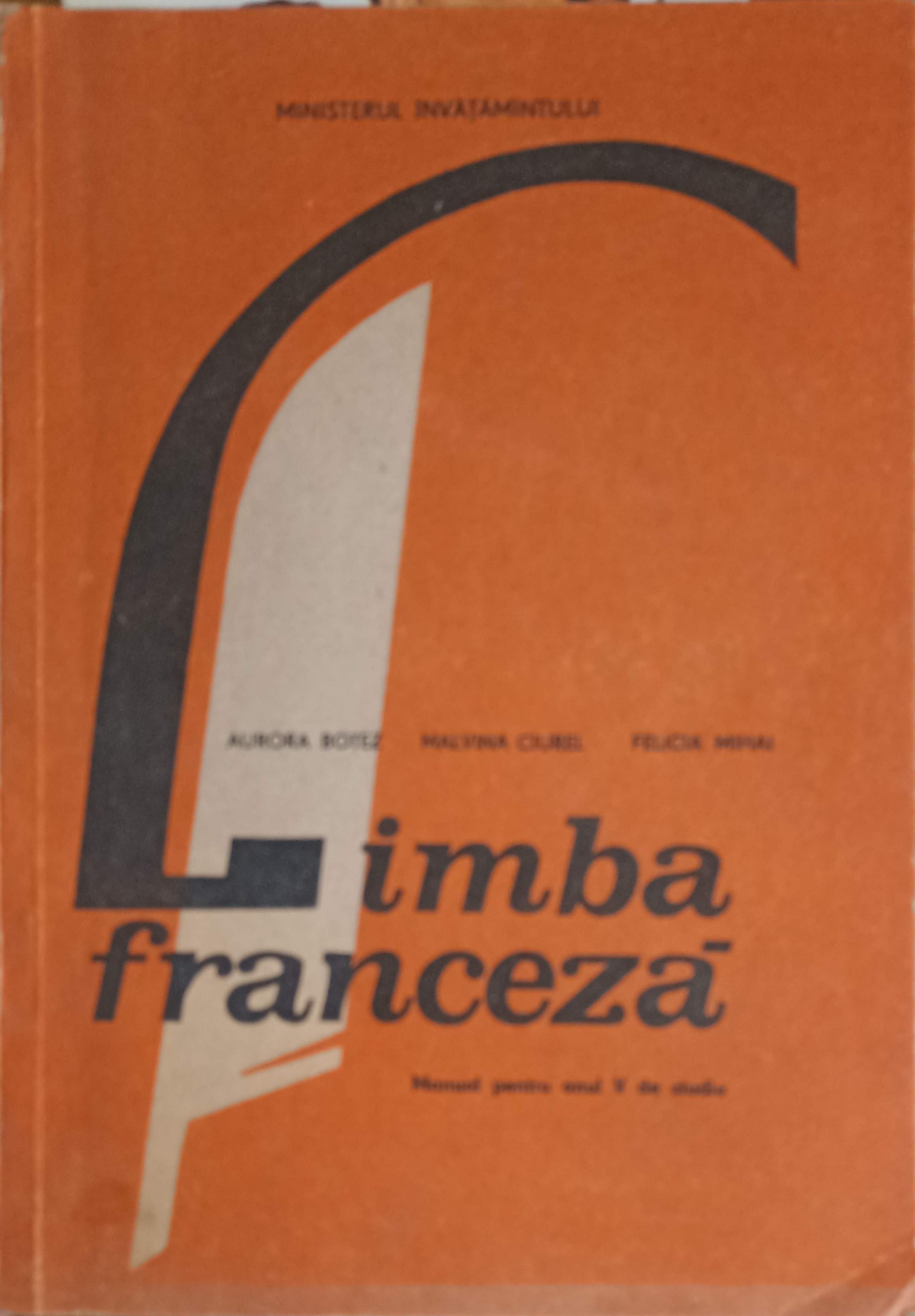 Limba Franceza, Manual Pentru Anul V De Studiu