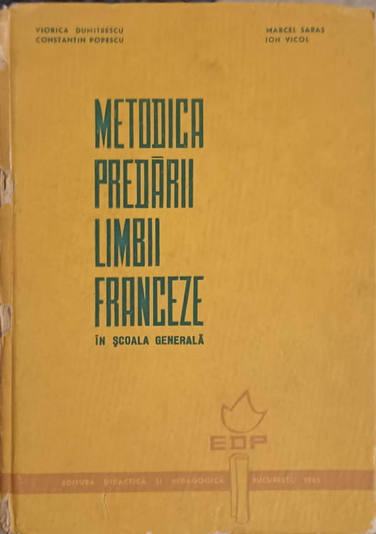 Vezi detalii pentru Metodica Predarii Limbii Franceze In Scoala Generala