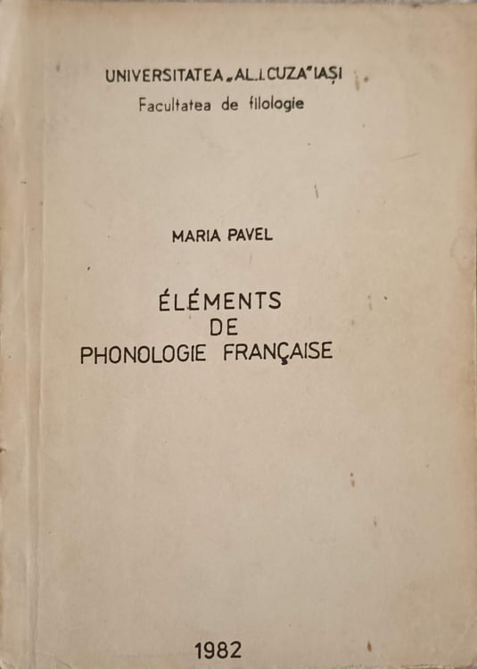 Elements de phonologie francaise