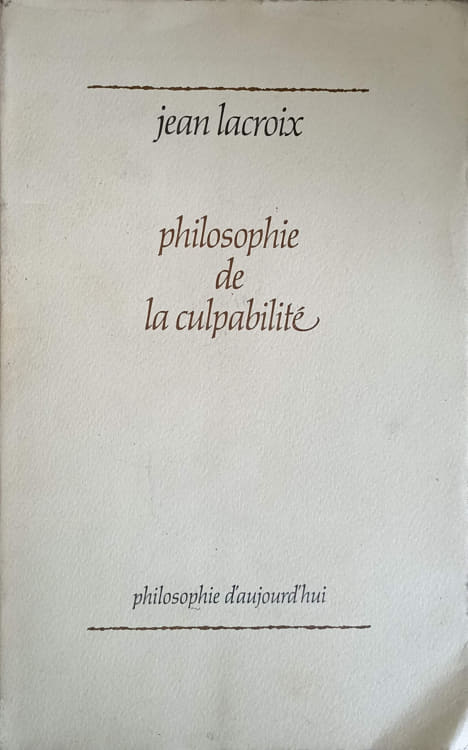 Philosophie de la culpabilite