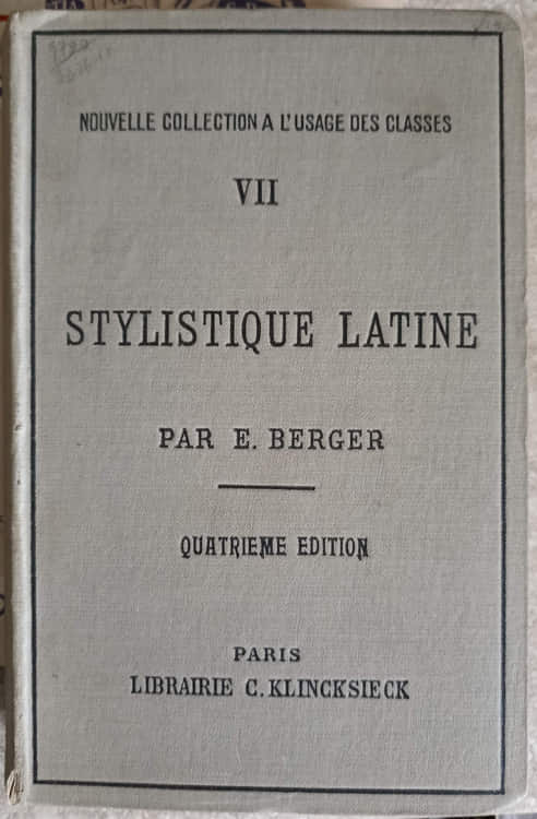 Vezi detalii pentru Stylistique Latine