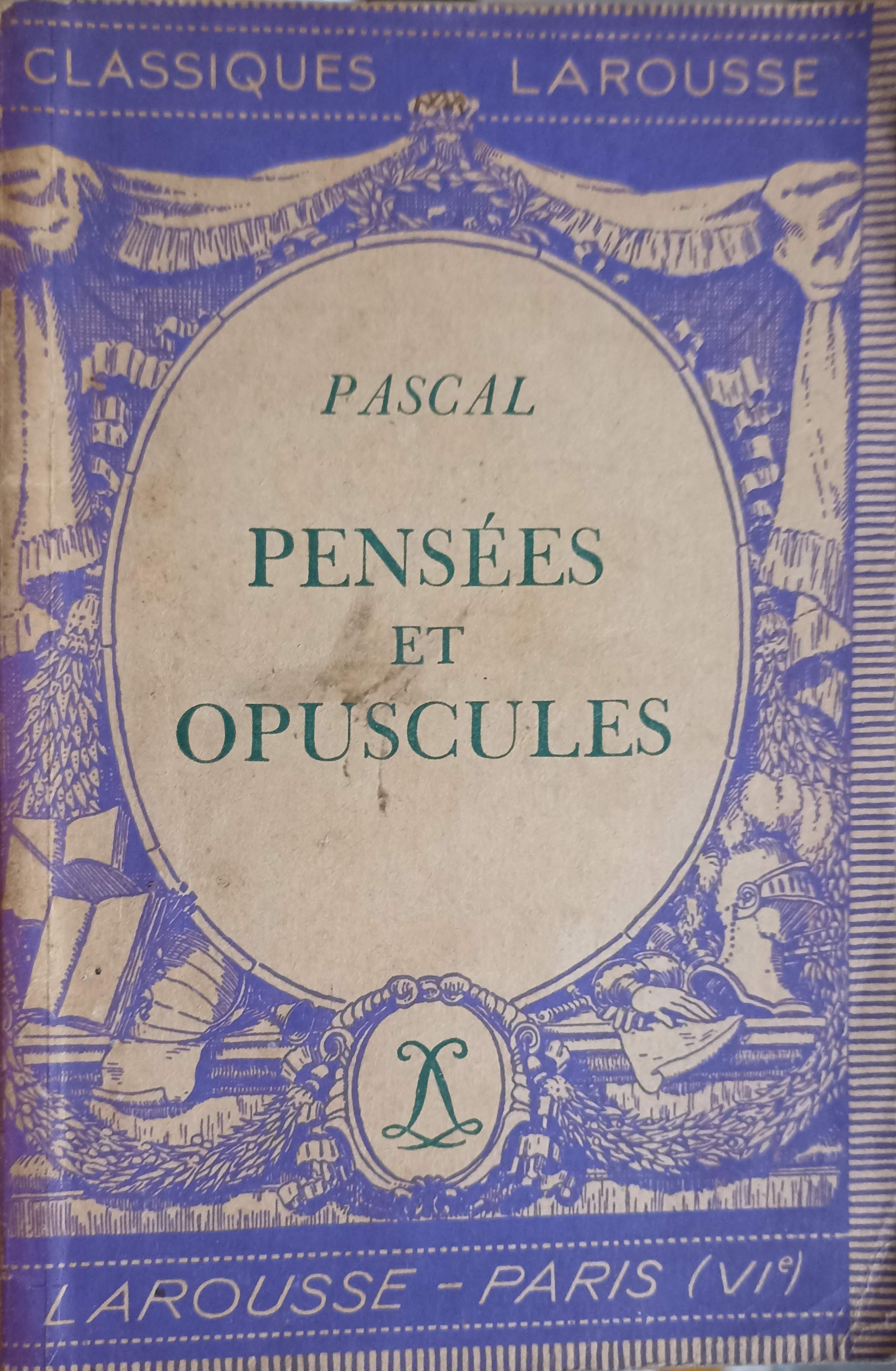 Pensees Et Opuscules