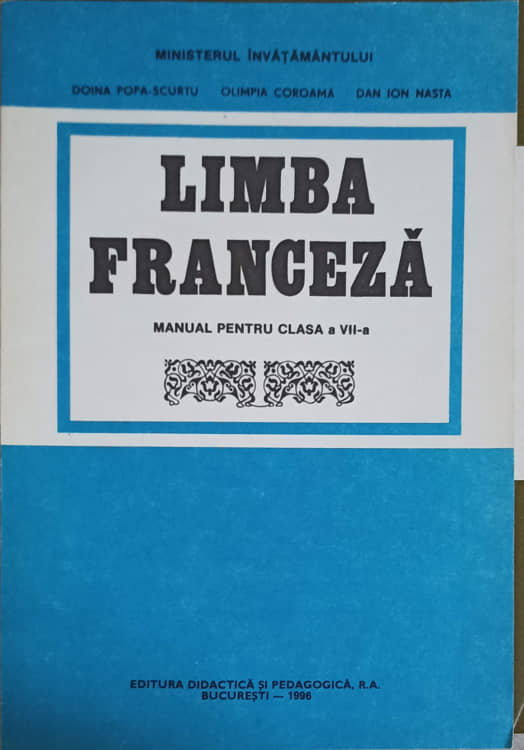 Limba Franceza, Manual Pentru Clasa A Vii-a