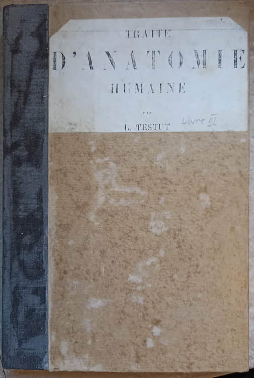 Traite d'anatomie humaine vol.3