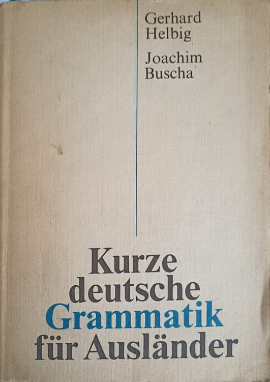 Kurze Deutsche Grammatik Fur Auslander