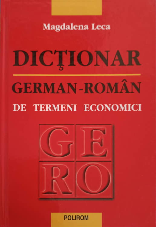 Dictionar German Roman De Termeni Economici