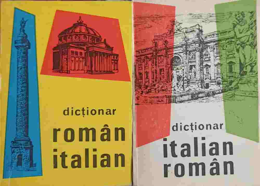 Set 2 Dictionare Roman-italian Si Italian-roman