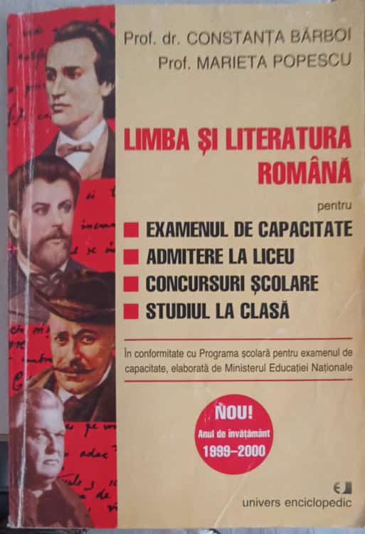 Vezi detalii pentru Limba Si Literatura Romana Pentru Examenul De Capacitate, Concursuri Scolare, Studiul La Clasa