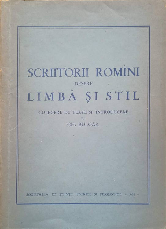 Scriitori romani despre limba si stil