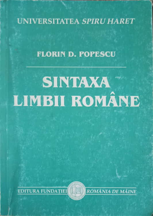 Vezi detalii pentru Sintaxa Limbii Romane