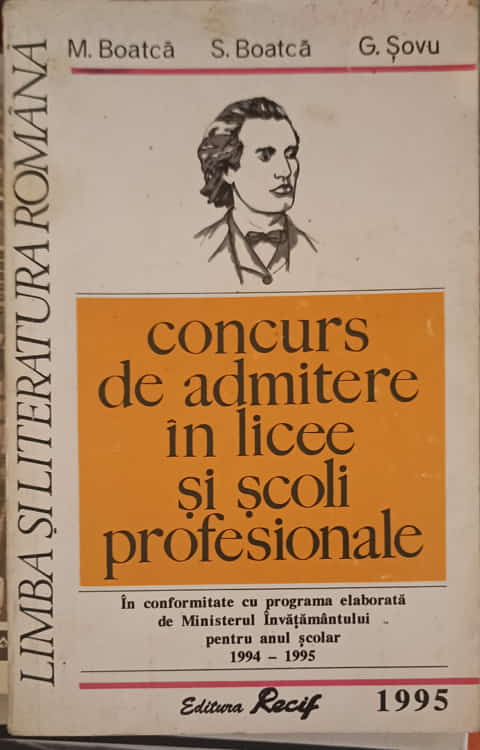 Limba Si Literatura Romana: Concurs De Admitere In Licee Si Scoli Profesionale