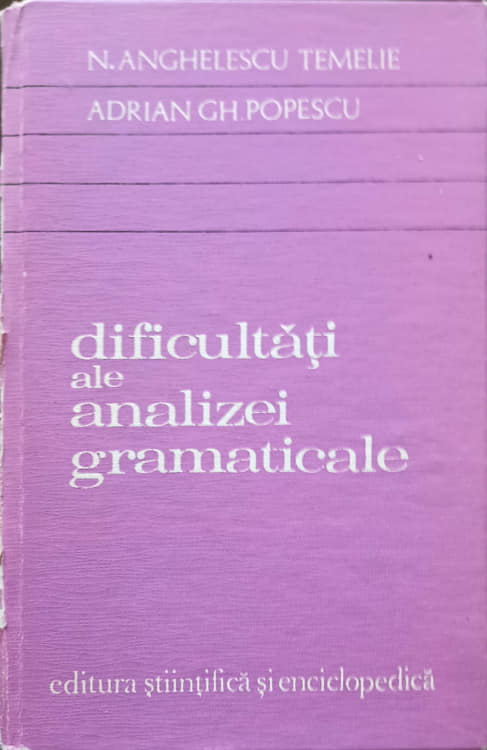 Dificultati Ale Analizei Gramaticale