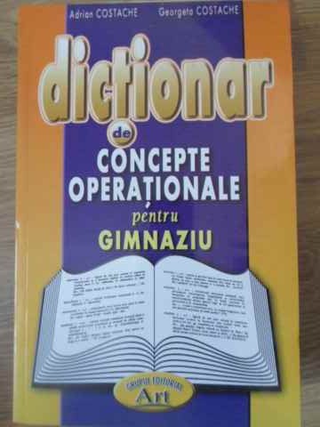 Dictionar De Concepte Operationale Pentru Gimnaziu