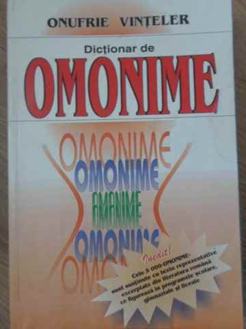 Dictionar De Omonime