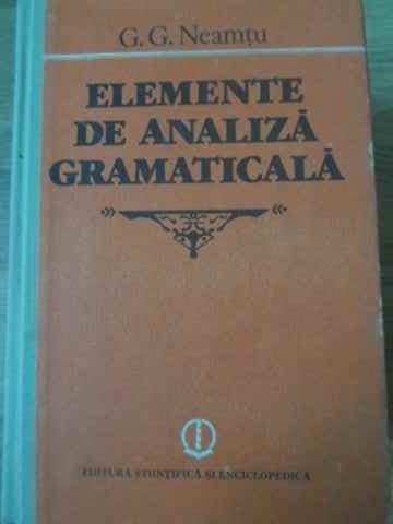 Elemente De Analiza Gramaticala