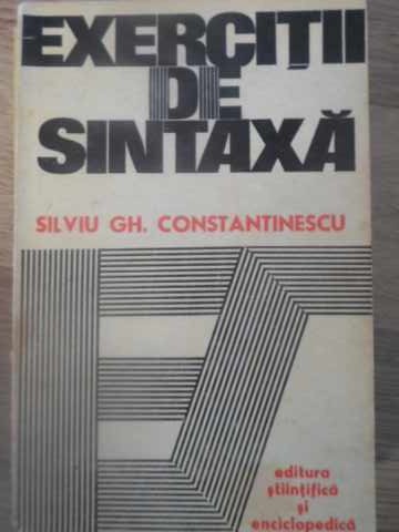 Exercitii De Sintaxa