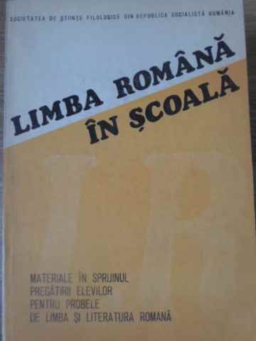 Limba Romana In Scoala