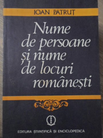 Vezi detalii pentru Nume De Persoane Si Nume De Locuri Romanesti