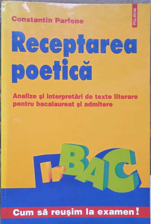 Vezi detalii pentru Receptarea Poetica