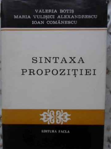 Vezi detalii pentru Sintaxa Propozitiei