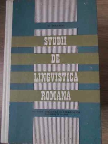 Studii De Lingvistica Romana