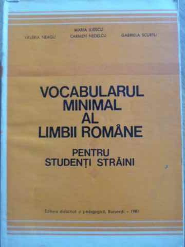 Vocabularul Minimal Al Limbii Romane Pentru Studenti Straini