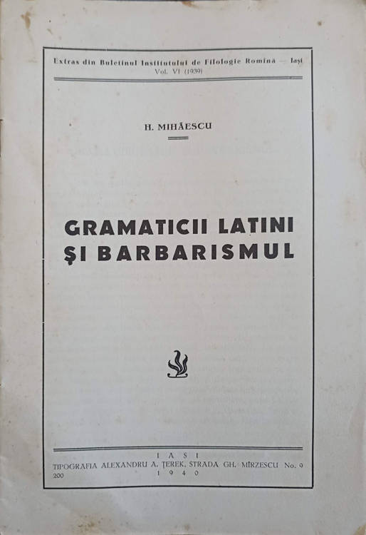 Gramaticii Latini Si Barbarismul