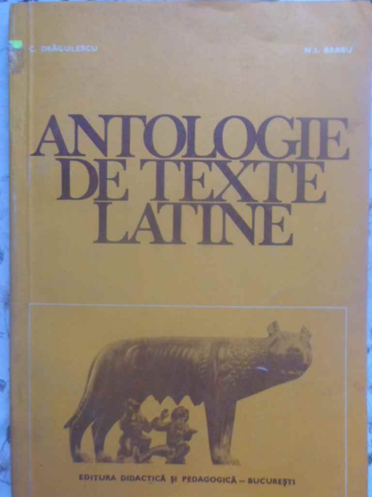 Antologie De Texte Latine